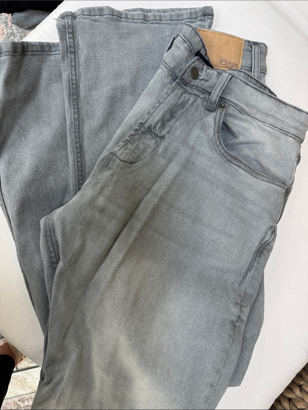 Men’s Gray Washed Jeans
